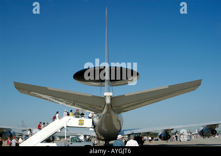 Flugschau in Selfridge Air Force Base Mt Mount Clemens Michigan MI USAF Vereinigte Staaten Luftwaffe Boeing E 3A Sentry AWACS Stockfoto