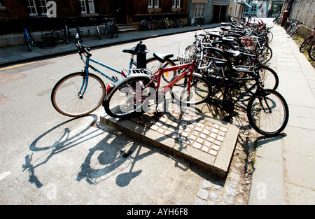 Fahrräder in Oxford Stockfoto