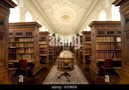 Bibliothek am Queens College Oxford Stockfoto