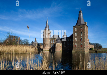 Schloss Hoensbroek in Heerlen Niederlande Grabenlöffel Schloss Hoensbroek in Heerlen Niederlande gegründet 1250 Stockfoto