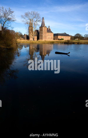 Schloss Hoensbroek in Heerlen Niederlande Grabenlöffel Schloss Hoensbroek in Heerlen Niederlande gegründet 1250 Stockfoto