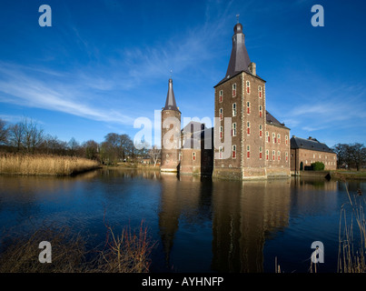 Schloss Hoensbroek in Heerlen Niederlande Grabenlöffel Schloss Hoensbroek in Heerlen Niederlande gegründet 1250 Stockfoto