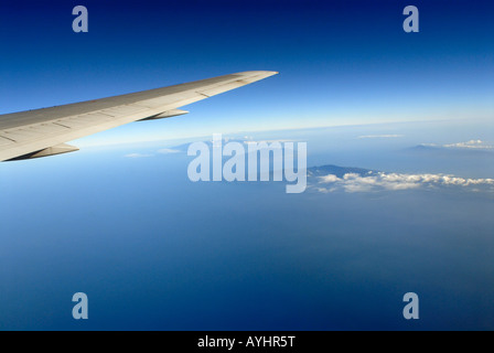 Flug über die Inseln von Hawaii Stockfoto