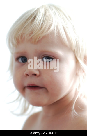 Porträt von ein zwei Jahre altes Mädchen Kleinkind Stockfoto