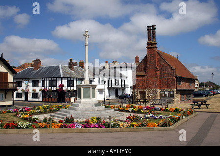 DER MOOT HALL IN SEASIDE TOWN OF ALDEBURGH SUFFOLK. VEREINIGTES KÖNIGREICH. Stockfoto