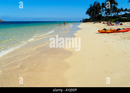 Lanikai Beach, Lanikai, Oahu, Hawaii Stockfoto