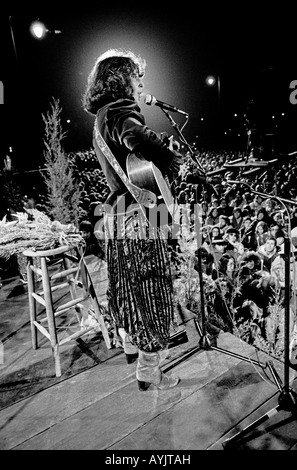 Joan Baez gibt ein Konzert in San Francisco am Heiligabend 1978 Stockfoto