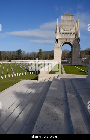 Etaples militärischen Friedhof Pas de Calais Frankreich WWI und WWII Stockfoto