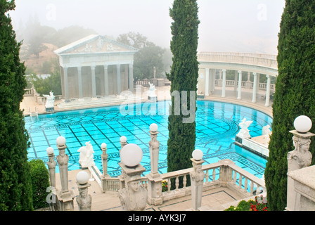 Hohen Winkel Schuss von der Neptune Pool im Hearst Castle Mansion off Highway 1 Pacific Coast Kalifornien USA Stockfoto