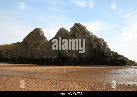 Drei Klippen Bucht, Gower, Wales Stockfoto