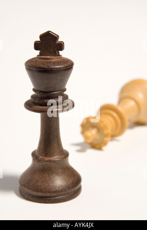 Schach-Spielsteine Stockfoto