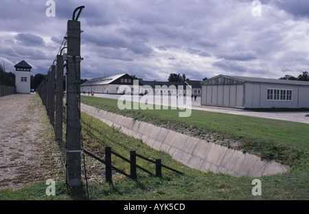 Zaun-Hütte KZ Dachau Stockfoto