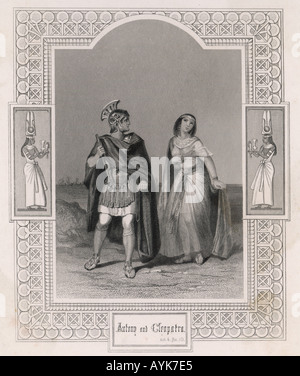 Antonius und Cleopatra Stockfoto