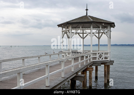 Österreich-Vorarlberg-Bregenz-Pavillion auf dem Bodensee Stockfoto