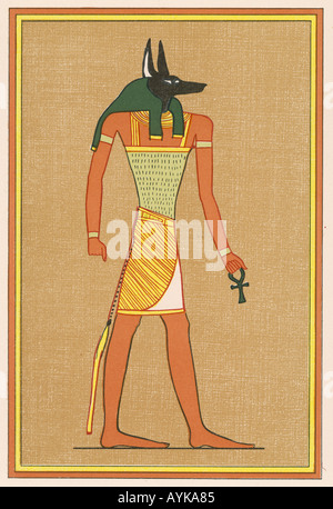 Anubis Osiris braun Bg Stockfoto