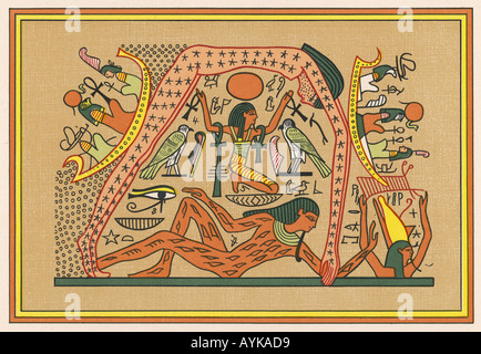 Religion Ägypten Geb Stockfoto