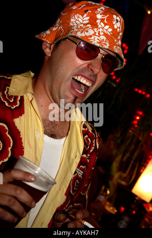 Gäste bei einem Fear and Loathing in Las Vegas party, Juni 2006, London Stockfoto