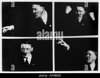 Hitler-Posen Stockfoto