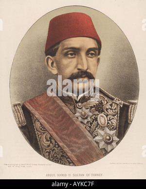 Abdul Hamid Ii Lith Stockfoto