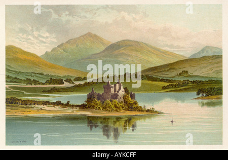 Kilchurn Castle 1880er Jahre Stockfoto