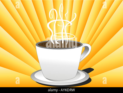 Morgenkaffee Abbildung Stockfoto