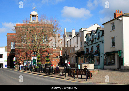 Bridport Stadtzentrum, Dorset, England, UK. Stockfoto