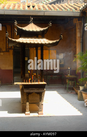 Ein Schrein an der Kun Iam Tempel Macau China Stockfoto