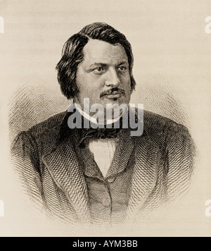 Honore de Balzac, 1799 - 1850. Der französische Romancier und Dramatiker Stockfoto