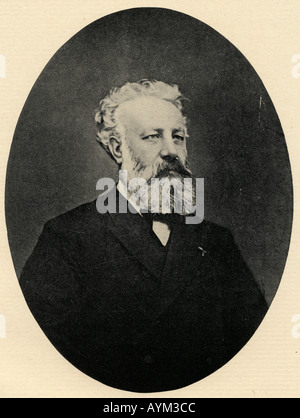 Jules Verne, 1828 - 1905. Der französische Romancier, Dichter und Dramatiker. Stockfoto