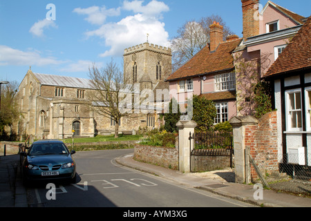 Pfarrei Kirche St. Peter und St. Paul Stadt Zentrum Wantage, Oxfordshire, England Stockfoto