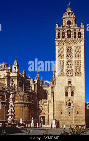 Kathedrale von Sevilla, Plaza Virgen de Los Reyes, Sevilla, Spanien Stockfoto