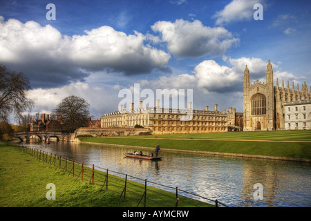 Kings College Chapel in Cambridge angesehen von den Rücken Stockfoto