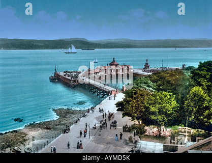 Die Pier in Dunoon, Schottland, Großbritannien Stockfoto