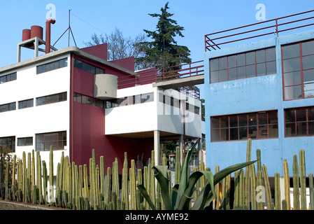 Diego Rivera und Frida Kahlo Studio Museum Mexiko Stadt Museo Casa Estudio Diego Rivera y Frida Kahlo Stockfoto