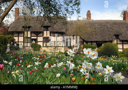 Anne Hathaway s Hütte Stratford-upon-Avon, Frühling Stockfoto
