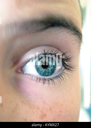 Auge Eines Jungen Stockfoto