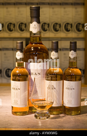 Oban Malt Scotch Whisky-Destillerie in der schottischen Westküste Port von Oban, Argyll, Schottland, Vereinigtes Königreich Stockfoto