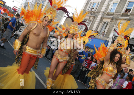 Tanzgruppe Notting Hill Carnival London 2006 Stockfoto