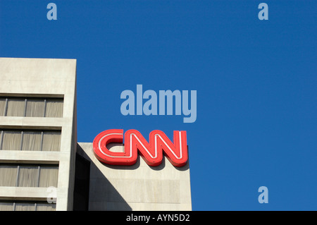 CNN Cable News Network Out of Atlanta, Washington, New York ist 24 Stunden am Tag für Turner Broadcasting in den USA und weltweit live Stockfoto