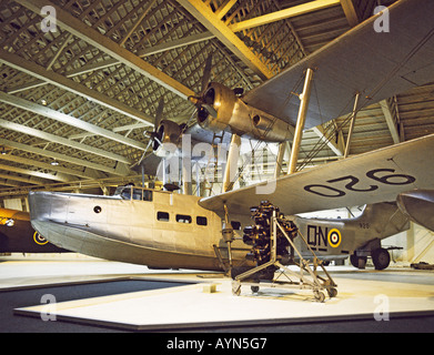 Supermarine Stranraer Flugboot an RAF Museum Hendon London UK Stockfoto