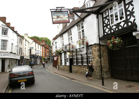 Oxfordshire Banbury Parsons Street Ye Olde Lauf Hirsch Inn Stockfoto