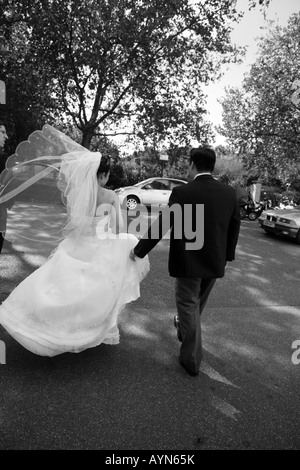 Frisch verheiratet Stockfoto