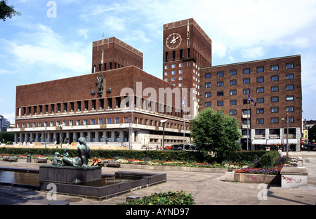 Rathaus von Oslo Norwegen Stockfoto