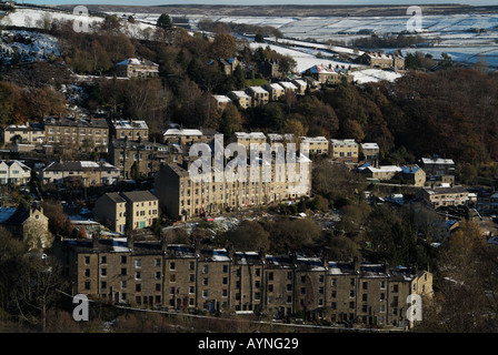 Blick auf Hebden Bridge Stockfoto