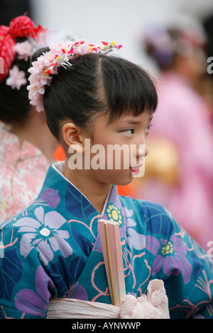 Kinder tanzen, Cherry Blossoms Festival, Washington DC, USA Stockfoto