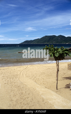 Ansicht des Malawi-Sees in der Nähe des Dorfes Chembe, Cape Maclear, Lake Malawi, Malawi Stockfoto