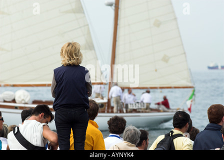 Barcolana - das weltweit am meisten überfüllten Regatta, Guinness-Buch der Rekorde seit 1999 findet im Golf von Triest. Stockfoto