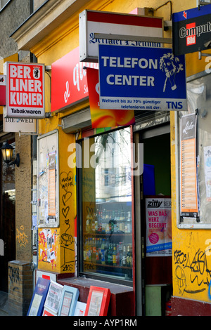 Kiosk in Berlin-detail Stockfoto