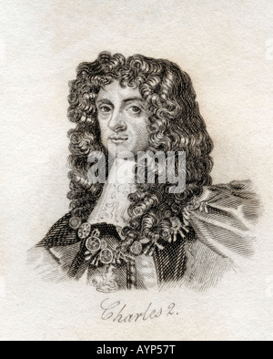 Karl II., 1630-1685. König von Schottland, 1649-1651, und König von England, Schottland und Irland, 1660-1685. Stockfoto