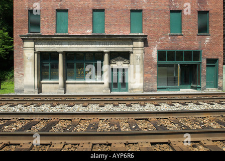 Architektur in Thurmond Geisterstadt, Fayette County, West Virginia, USA Stockfoto